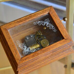 Vintage Ruege Wooden Music Box